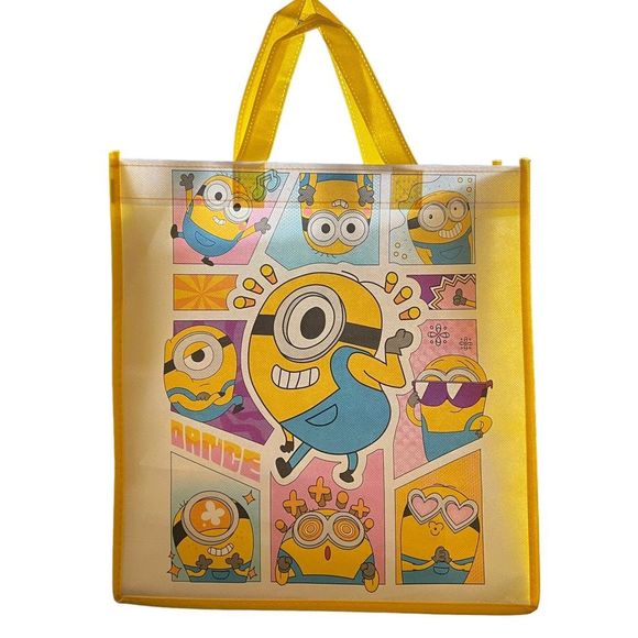 Minions Reusable Tote Bag Apprx 12” x 13” x 6.5” Nickelodeon Bag Gift Bags - Picture 1 of 6